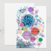 Under Sea Water Save the Date (Voorkant / Achterkant)