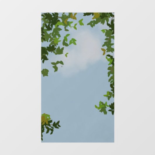 under the apple tree raamsticker (Vel)