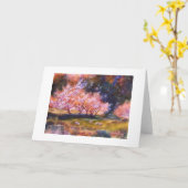 "UNder the Cherry Blossom" — Waterverf KAART (Gele Bloem)
