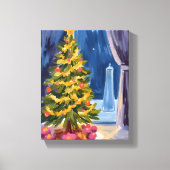 Under the Christmas Tree Canvas Afdruk (Voorkant)