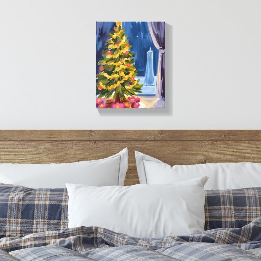 Under the Christmas Tree Canvas Afdruk (Insitu (Slaapkamer))