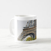 Under the Eiffel Tower – Hand-Drawn Sketch Art Koffiemok (Voorkant links)