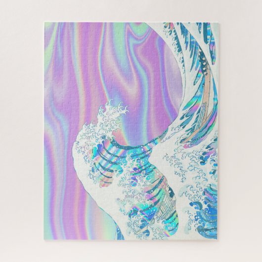 under the great iridescent wave of kanagawa legpuzzel (Verticaal)