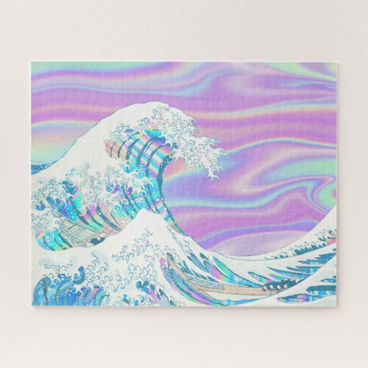 under the great iridescent wave of kanagawa legpuzzel (Horizontaal)