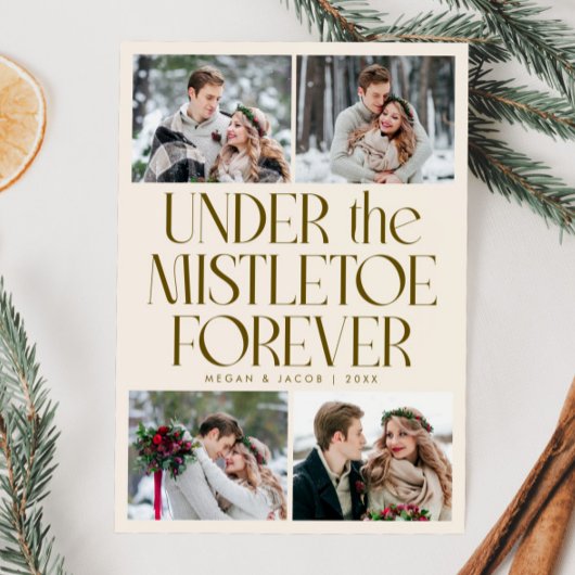 Under the Mistletoe Forever Cream Photo  Feestdagenkaart