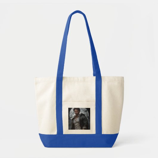 "Under the Night Sky: A Boy's Solitary Vigil" Tote Bag (Voorkant)