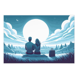under the same moon foto afdruk