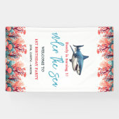Under the Sea 1e Verjaardagsfeestje Spandoek (Horizontaal)