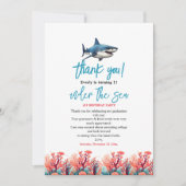 Under the Sea 1e verluisfeestje Bedankkaart (Voorkant)