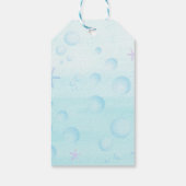 Under the sea - Afro Mermaid Birthday Cadeaulabel (Achterkant)