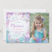 Under the Sea Animals Birthday Invitation Kaart (Voorkant)