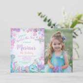 Under the Sea Animals Birthday Invitation Kaart (Staand voorkant)