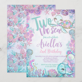 Under the Sea Animals Birthday Invitation Kaart