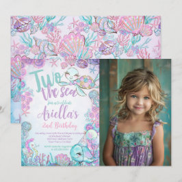 Under the Sea Animals Birthday Invitation Kaart