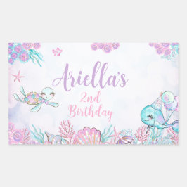 Under the Sea Animals Rectangular Label