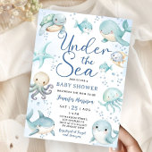 Under The Sea Baby Shower Boy Cute Ocean  Kaart