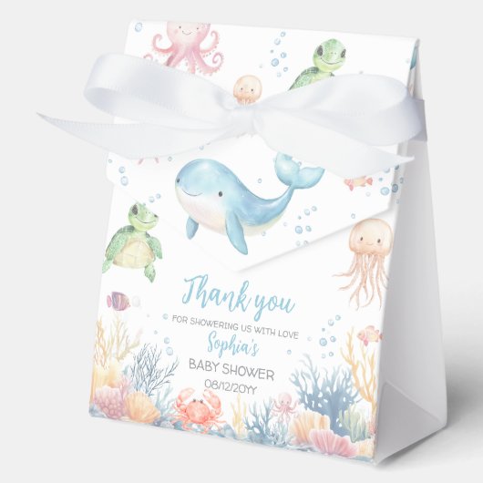 Under the Sea Baby Shower Favor Box Bedankdoosjes (Voorkant)
