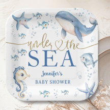 Under The Sea Baby Shower Jongen Blauwe Oceaan