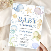 Under The Sea Baby Shower Jongen Oceaan