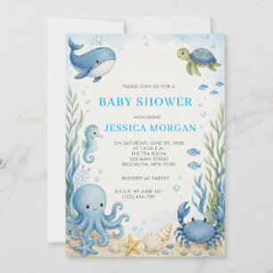 Under The Sea Baby Shower Kaart