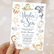 Under The Sea Baby Shower Oceaan Geslacht Neutraal