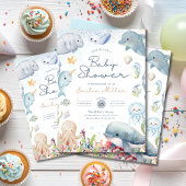 Under the Sea Baby Shower Ocean Animals Neutral Kaart