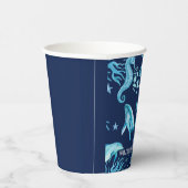 Under the Sea birthday invitation, ocean boy  Papieren Bekers (Rechts)