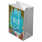 Under the Sea Cave Beautiful Creatures Birthday Medium Cadeauzakje (Voorkant Gekanteld)