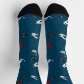 Under the Sea Crew Socks for Everyone - Navy Sokken (Top)