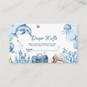 Under the sea Diaper Raffle Request Card Informatiekaartje (Voorkant)