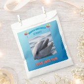 Under the Sea Dolphin Birthday Bedankzakje (Geknipt)