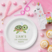 Under the sea first birthday Paper  Papieren Bordje (Feest)