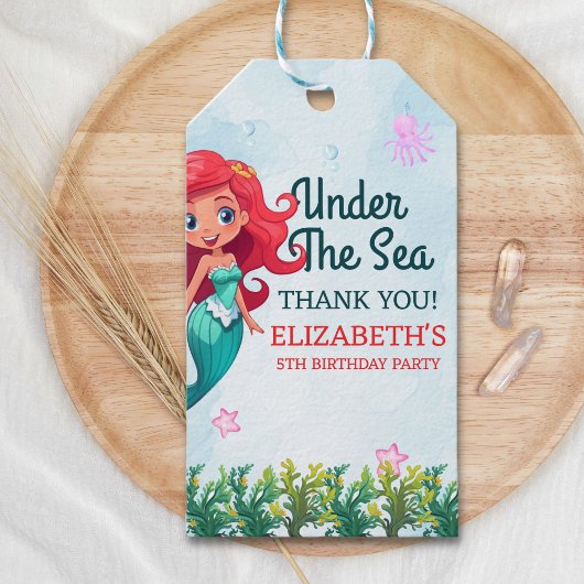 Under the sea Fun Mermaid Birthday Girl Cadeaulabel
