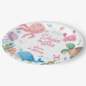 Under the Sea Kids 1st Birthday Papieren Bordje (Gekanteld)
