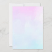 Under the Sea Mermaid Birthday Kaart (Achterkant)