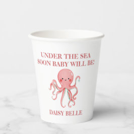 Under The Sea Mermaid Girls Baby Shower Papieren Bekers