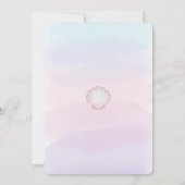 Under The Sea Mermaid Invitation Kaart (Achterkant)