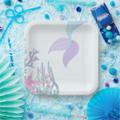 Under the Sea Mermaid Matching Papieren Bordje (Feest)