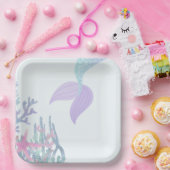 Under the Sea Mermaid Matching Papieren Bordje (Feest)