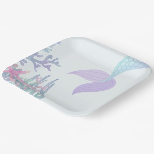 Under the Sea Mermaid Matching Papieren Bordje (Gebogen)