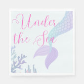 Under the Sea Mermaid Napkins Servet (Voorkant)