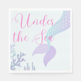 Under the Sea Mermaid Napkins Servet