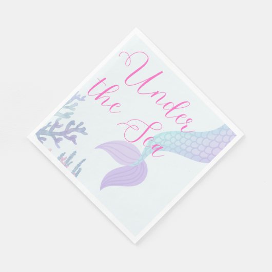 Under the Sea Mermaid Napkins Servet (Hoek)