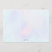 Under the Sea Mermaid Purple 5th Birthday Photo Kaart (Achterkant)