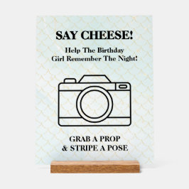 Under The Sea Mermaid Selfie Acrylic Sign Acryl Bord