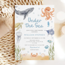 Under The Sea Ocean Animals Baby Shower