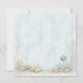 Under the Sea Ocean Animals Beach Birthday Kaart (Achterkant)