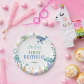 Under The Sea Ocean Animals Birthday Papieren Bordje (Feest)