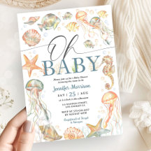 Under The Sea Ocean Baby Shower Geslacht Neutraal