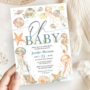 Under The Sea Ocean Baby Shower Geslacht Neutraal Kaart
